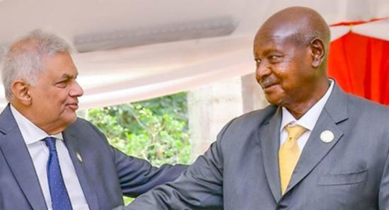 Sri Lankan President calls on Ugandan counterpart